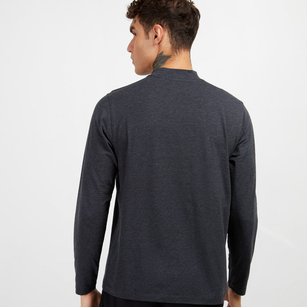 Acid Running Mock Neck T-Shirt: Vintage Black